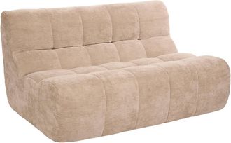 Atmosphera Miroa Sof&aacute; 2 Plazas 130x92x68 Cm En Tela Beige - Atmosphera Cr&eacute;ateur DInt&eacute;rieur