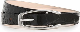 Rag & Bone Womens Mini League Leather Belt In Black