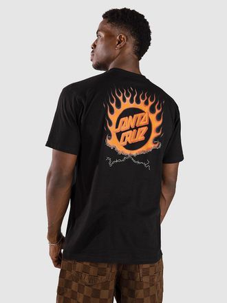 Santa Cruz Forging Dot T-Shirt nero
