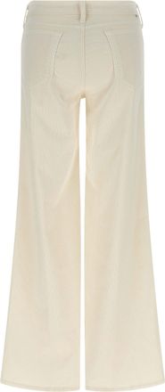 Mother Twister Sneak Trousers - Cream