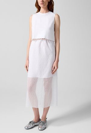 Cecilie Bahnsen Womens Donna embroidered-flower organza skirt