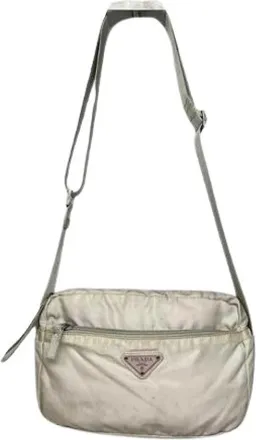 Prada Pre-owned Cleo Shoulder Bag - - Pre-owned - Donna - Beige - ONE SIZE