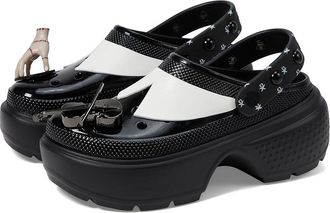 Crocs Wednesday Addams Stomp Clog Slippers Black : Mens 5 - Womens 7 Medium, EVA