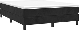 vidaXL Vidaxl - Estructura de cama sin colchón terciopelo negro 140x190 cm