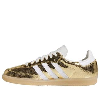 adidas (WMNS) adidas Samba OG Gold Metallic Cracked Leather KI5719