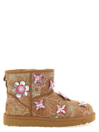 UGG Chestnut Floral Slip On Boots