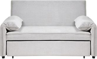 Beliani Sofa Bed HORMA Fabric Off-White