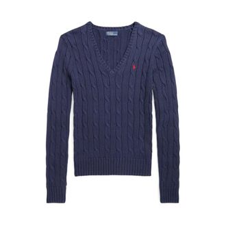 Polo Ralph Lauren Truien - Dames - V-hals truien - Blauw - XS - Truien & Vesten