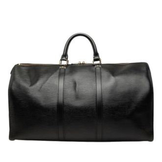 Louis Vuitton Pre-owned Keepall 50 - unisex - Vintage Weekendtas - Zwart - ONE Size - Leer - Vintage
