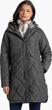 Craghoppers Womens Craghoppers Womens Sweetgrass Long Length Quilted Jacket - Black - Size: 14