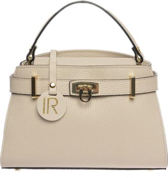 Isabella Rhea Beige Rundleer Tas