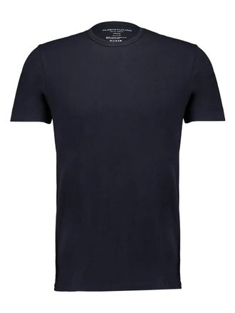 Majestic Filatures Overhemd met ronde hals - Blauw
