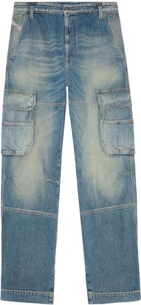 Diesel D-Fish straight-leg jeans - men - Cotton/Recycled Cotton - 33/32 - Blue