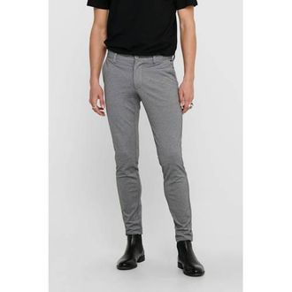 Only & Sons slim fit chino ONSMARK grijs melange