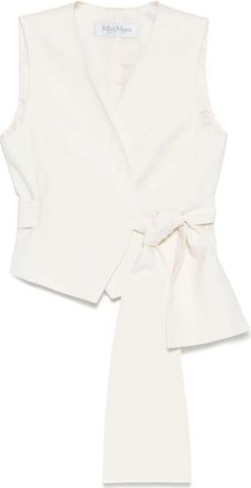 Max Mara Jassen, Dames, Wit, XS, Nylon, Witte Zijde & Nylon Trui