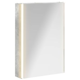 vidaXL Armario Con Espejo De Ba&ntilde;o Gris Concreto 43 X 11,5 X 60,5 Cm Vidaxl