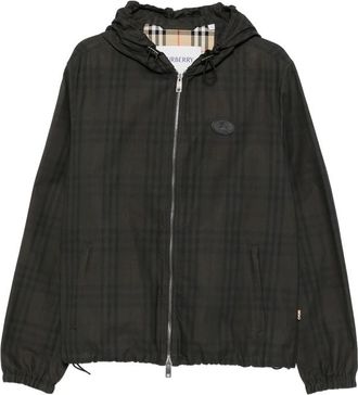 Burberry Check-pattern Hooded Jacket