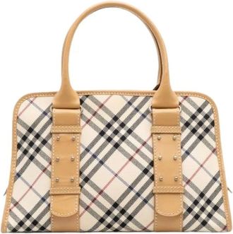 Burberry Pre-owned Handbags, female, Beige, Size: ONE SIZE Pre-owned Vintage Canvas Handbag