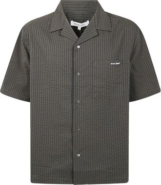 Maison Kitsun&eacute; Overhemden, Heren, Groen, M, Vakantie Shirt