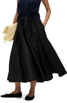 M&S Collection Taffeta Skirt in Black at Nordstrom, Size 12