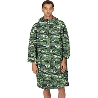 Regatta Mens Adult Waterproof Fleece Lined Robe Jacket - Green - Size Small