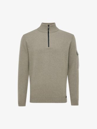 Genti Turtle Zip | Light Taupe
