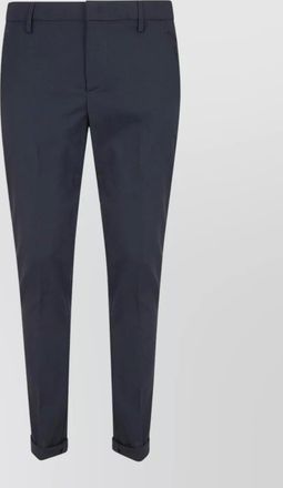 Dondup wool low-rise straight-leg trousers