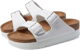 Birkenstock Papillio by Birkenstock Arizona Platform Sandal - Vegan Womens Shoes White : EU 41 (US Womens 10-10.5) Narrow