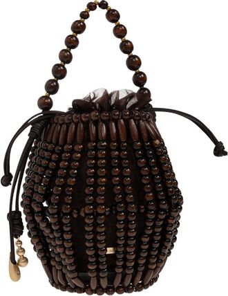 Cult Gaia Lanterna Bag - Dames - Schoudertassen - Bruin - ONE Size - Organza - Tassen