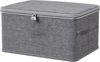 OEM Caja Con Cerradura, Caja Para Guardar Medicamentos, Caja De Almacenamiento Plegable Con Tapa, Estante (30 X 20 X 14 Cm)
