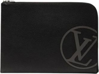 Louis Vuitton Pre-owned Clutches, female, Black, Size: ONE SIZE Pre-owned Leather Clutch