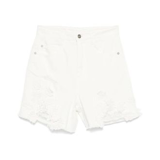 Ermanno Scervino Dames, Korte broeken, Wit, Maat: M Katoen