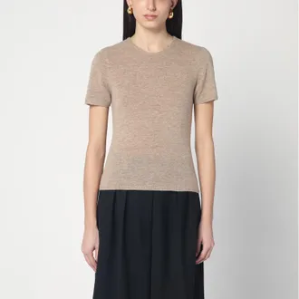 The Garment Camel colour Como sweater in wool