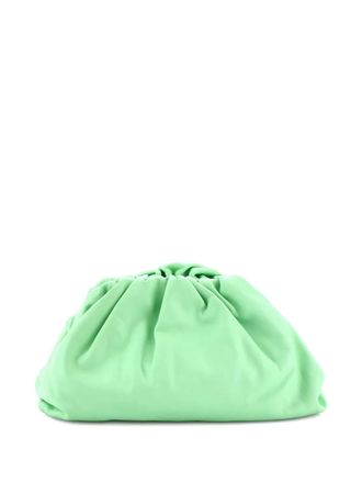 Bottega Veneta The Pouch Leather Teen clutch bag - Verde