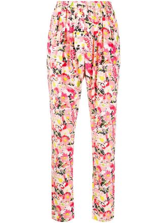 Stella McCartney Broek met bloemenprint - Roze