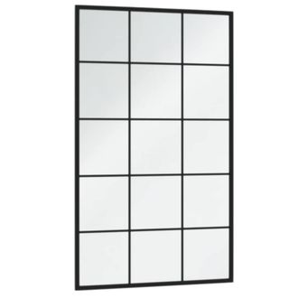 Berkfield Home Wall Mirrors 4 pcs Black 100x60 cm Metal