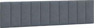 vidaXL Cabecero De Cama Acolchado Hanko Terciopelo Gris Oscuro 193 Cm Vidaxl