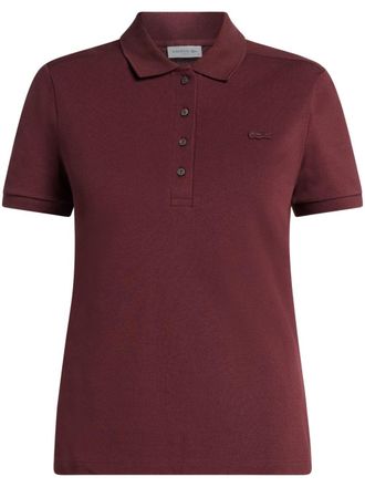 Lacoste piqu&eacute;-weave polo shirt - women - Organic Cotton - 38 - Red