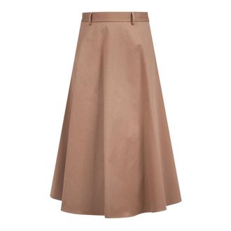 Semicouture Midi Skirts, female, Brown, Size: XS Gonna Solana
