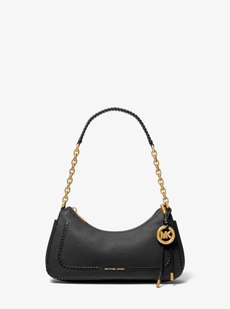 Michael Kors Nolita Medium Whipstitched Pebbled Leather Chain Pochette