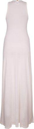 Jacquemus Womens Robe Dress White Principal Viscose