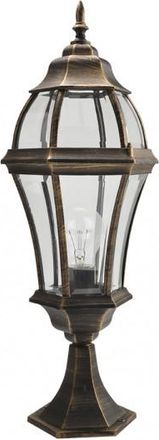 Fabrilamp Fabrilamp - Sobremuro Exterior Aluminio Becrux 1xe27 Neg/oro 64,5x21x21 Cm Ip44