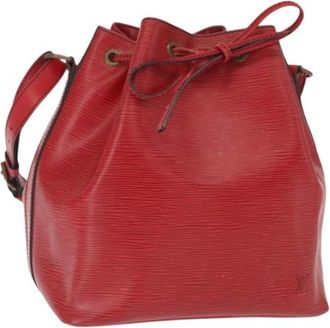 Louis Vuitton Pre-owned Vintage Bucket Bag - Dames - Vintage Tas - Rood - ONE Size - Leer - Vintage