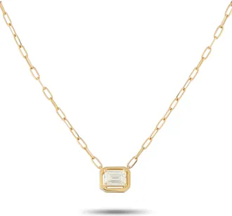Luxury Bazaar 18K Yellow Gold 0.75ct Diamond Necklace ANK-20550-Y