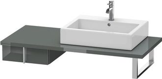 Duravit Duravit Vero Armario Bajo Para Consola, 6567, 1 Caj&oacute;n, 400 Mm, Color (frente/cuerpo): Laca De Alto Brillo Dolomiti Grey - Ve656703838