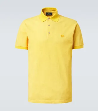 Etro Paisley cotton piqu&eacute; polo shirt