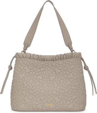 Tous Puffy Bear Tote - Dames - Schoudertassen - Grijs - ONE Size - Katoen - Tassen