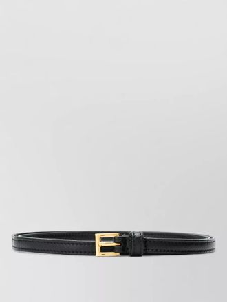 Prada signature buckle leather belt adjustable fit