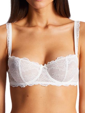 Aubade Womens Danse Des Sens Half Cup Bra - White Polyamide - Size 36B