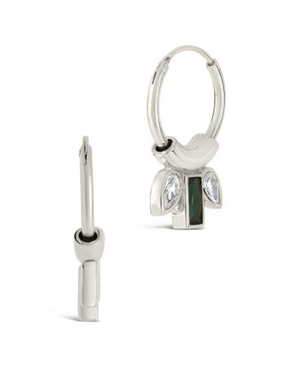 Sterling Forever Cz Helena Hoops